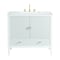 James Martin Vanities 36'' Vanity, Bright White w/ 3 CM Arctic Fall Solid Surface Top 485-V36-BW-3AF - alternate 1